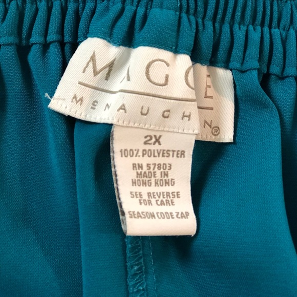 LIKE NEW Maggie McNaughton Teal Pantsuit 2X - Picture 6 of 8
